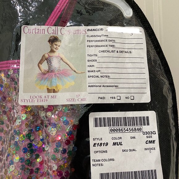 Curtain Call Costumes - Look At Me - Style E1819 - Size CME - Picture 3 of 3